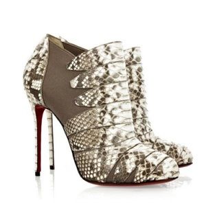 Christian Louboutin Lina Python Ankle Boots